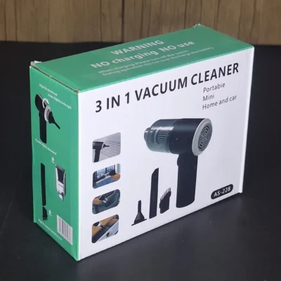 3-in-1 Mini Vacuum Cleaner Portable for Home & Car AS-228 (2) 3-in-1 Mini Vacuum Cleaner | Portable for Home & Car | AS-228 - Image 2 | Karkhano Market Pakistan