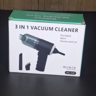 3-in-1 Mini Vacuum Cleaner Portable for Home & Car AS-228 3-in-1 Mini Vacuum Cleaner Portable for Home & Car AS-228