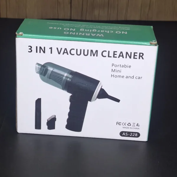 3-in-1 Mini Vacuum Cleaner Portable for Home & Car AS-228