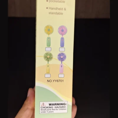 AZ Mini Handheld Fan (3) AZ Mini Handheld Fan – Daisy Design, USB Type-C - Image 4 | Karkhano Market Pakistan