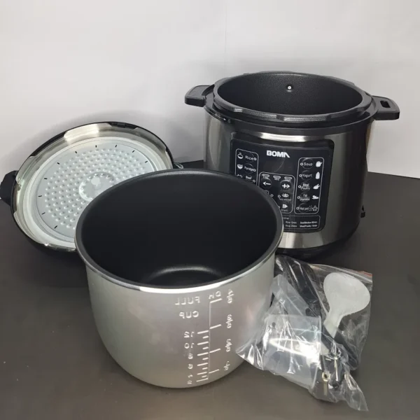 BOMA Pressure Cooker BM-60-1 | 70% Faster Cooking with Meat Grinder - Buy Online Pakistan | Karkhano Market