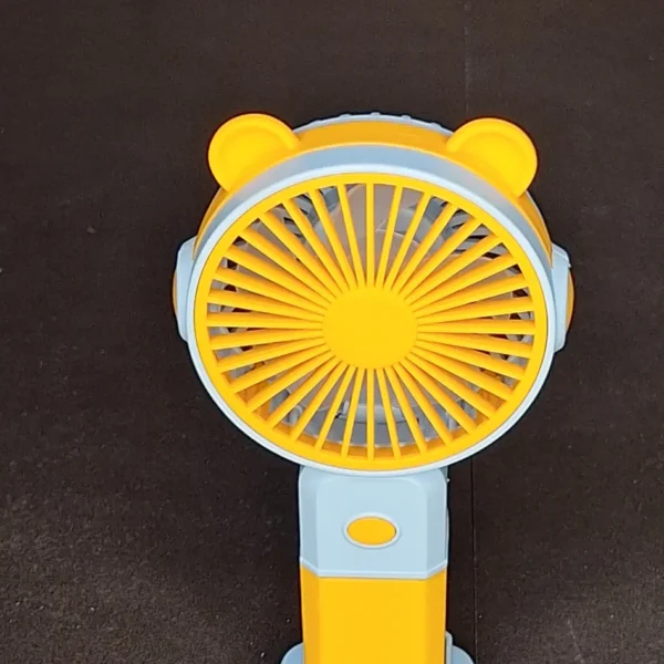 Mini USB Handheld Desktop Fan – Bear & Crown Design - Image 4 | Karkhano Market Pakistan