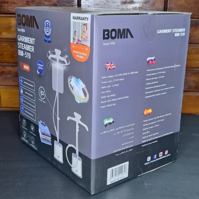 BOMA Garment Steamer BM-519 – 1800W, 1.8L Tank - Image 4 | Karkhano Market Pakistan