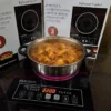 Bosch Infrared Cooker cooking chicken curry