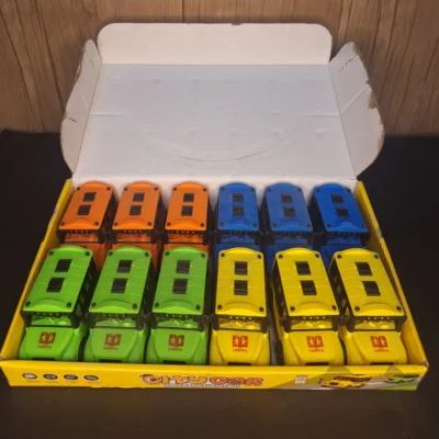 City Car Pull Back School Bus Toy Set