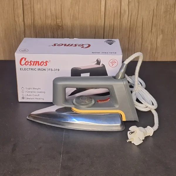 Cosmos FS-319 400W Ceramic Dry Iron – Auto Cutoff