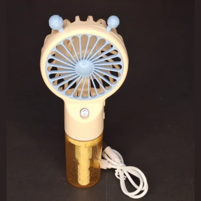 Handheld Spray Mini Fan with Humidifier (3) Handheld Spray Mini Fan with Humidifier | 4-Speed USB Rechargeable Misting Fan SL6618 - Image 3 | Karkhano Market Pakistan