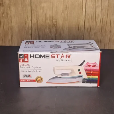 HomeStar HS-211 500W Heavy Dry Iron – Non-Stick Plate (4) HomeStar HS-211 500W Heavy Dry Iron – Non-Stick Plate — Homestar Hs 211 500w Heavy Dry Iron – Non Stick Plate 4 | Karkhano Market Pakistan