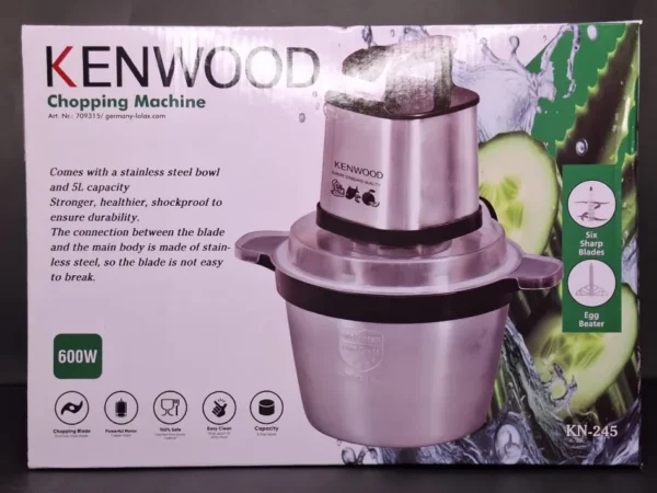 Kenwood Chopping Machine Box 6 KENWOOD KN-245 Chopping Machine | 5L Stainless Steel Bowl - Image 7 | Karkhano Market Pakistan