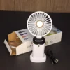 Portable Rechargeable Mini Fan with LED Display Portable Rechargeable Mini Fan with LED Display