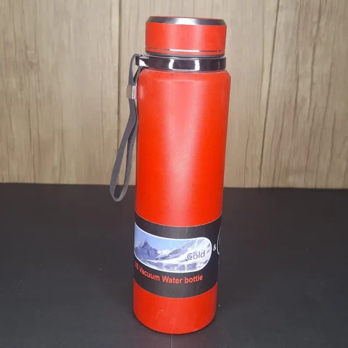 Red SS Vacuum Water Bottle – Stainless Steel | Double-Wall Insulated - Buy Online Pakistan | Karkhano Market