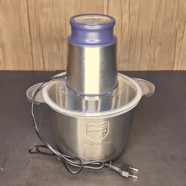 Silver Crest SC-114 Electric Chopper 3L 500W with Egg Beater (2) Silver Crest SC-114 Electric Chopper 3L 500W with Egg Beater