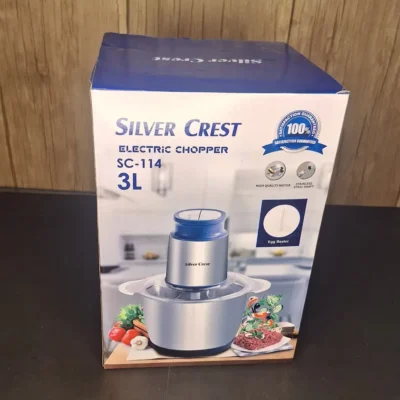Silver Crest SC-114 Electric Chopper 3L 500W with Egg Beater — Silver Crest Sc 114 Electric Chopper 3l 500w With Egg Beater 3 | Karkhano Market Pakistan