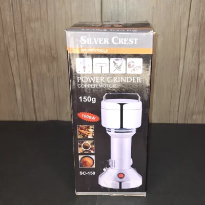 Silver Crest Stainless Steel Spice/Coffee Grinder SC-150 | 1000W | Copper Motor | 150g