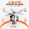 Silver crest blender juicer gear and jug blades infographic image Silver Crest SC-1589 Professional Blender