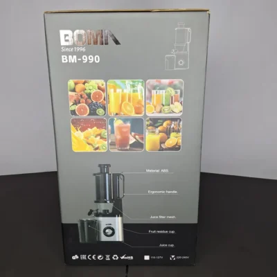 BOMA BM-990 Slow Juicer | 1.5L Capacity & Quiet DC Motor - Image 3 | Karkhano Market Pakistan