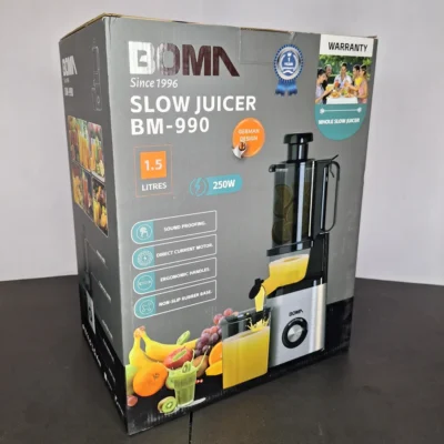 BOMA BM-990 Slow Juicer | 1.5L Capacity & Quiet DC Motor - Image 4 | Karkhano Market Pakistan