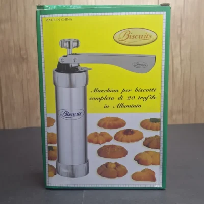 Professional Biscuit Maker – 20-Disc Aluminium Cookie Press Professional Biscuit Maker – 20-Disc Aluminium Cookie Press