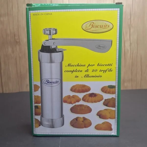 Professional Biscuit Maker – 20-Disc Aluminium Cookie Press Professional Biscuit Maker – 20-Disc Aluminium Cookie Press