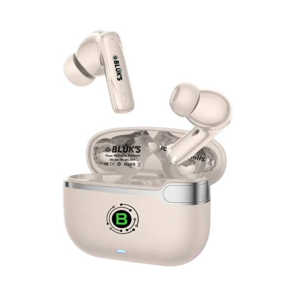BX-607 BeatScape Earbuds with accessories — cable, manual, warranty card