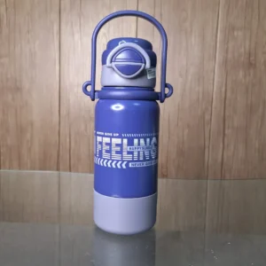 Baoluocc Insulated Vacuum Cup 800mL Navy Blue Stainless Steel with Handle