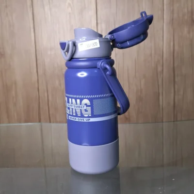 Baoluocc Insulated Vacuum Cup 800mL Navy Blue Stainless Steel with Handle (4) Best Insulated Vacuum Cup for Hot Beverages