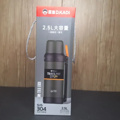 D.KADI 2.5L Vacuum Travel Pot | 24Hr Hot & Cold