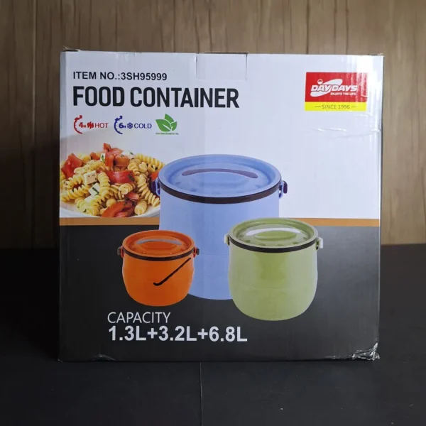 DayDays Food Container Box Essential Thermos Food Container – DayDays 3-Piece Set