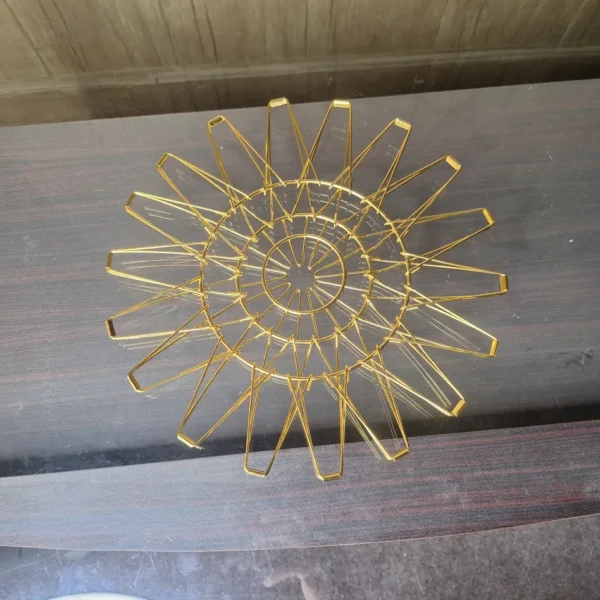 Golden Flexible Fruit Basket Kitchen Storage Box