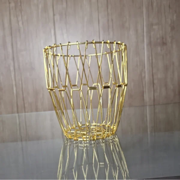 Golden Flexible Fruit Basket Kitchen Storage Box