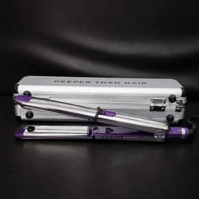 Deeper than hair straightener - purple silver color