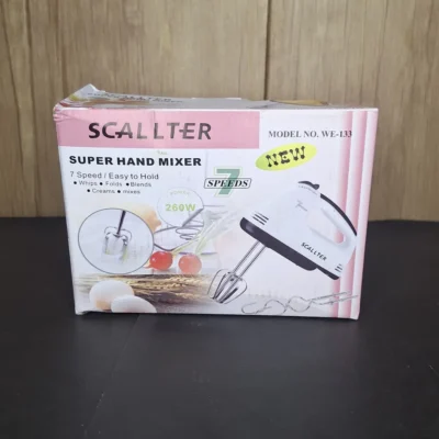 Egg Beater Machine Box Scallter Egg Beater Machine – 7 Speed Hand Mixer & Whisk