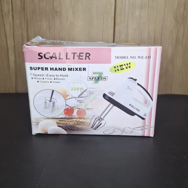 Egg Beater Machine Box Scallter Egg Beater Machine – 7 Speed Hand Mixer & Whisk