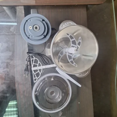 Electric Meat Grinder (2) Premium Electric Meat Grinder with Steel Blades