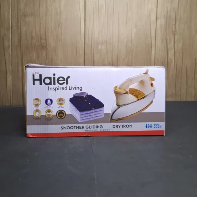 Haier Dry Iron SI-2024 Box Haier Dry Iron SI-2024 – Reliable Non-Stick Gliding Iron