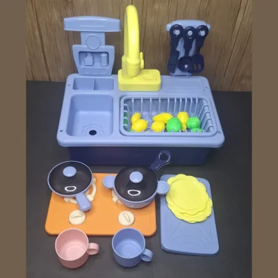 Kids Kitchen Toy Set – Realistic Water Pump Playset for Girls