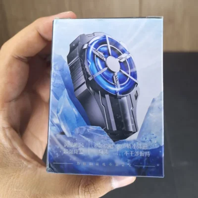 Mobile Cooling Fan Box Mobile Cooling Fan AL-08 – RGB Turbo Phone Cooler for Gaming