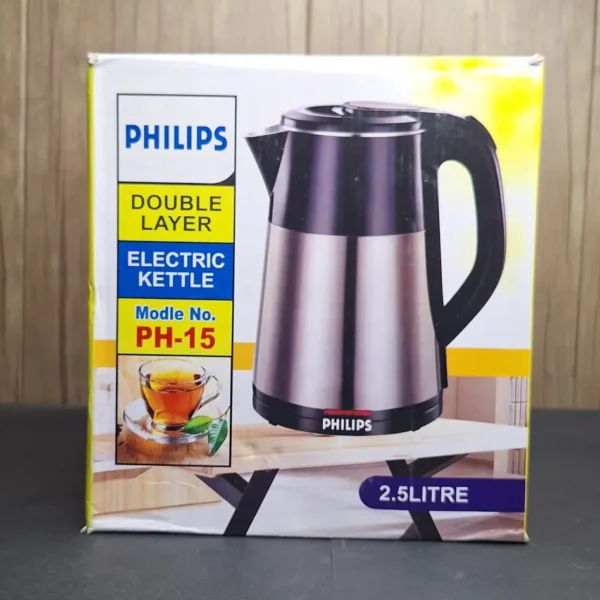 Philips Electric Kettle PH-15 Box Double Layer Electric Kettle – Large 2.5L Capacity
