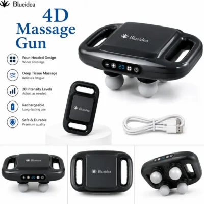 4D Massage Gun Blueidea 4-Head