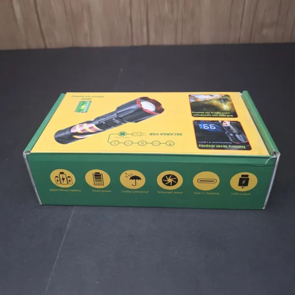 Rechargeable LED Flashlight Box Powerful Rechargeable LED Flashlight | Waterproof Torch