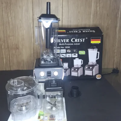 Silver Crest 3-in-1 Juicer Blender with Box Silver Crest 2050 – Premium 3-in-1 Juicer Blender Machine