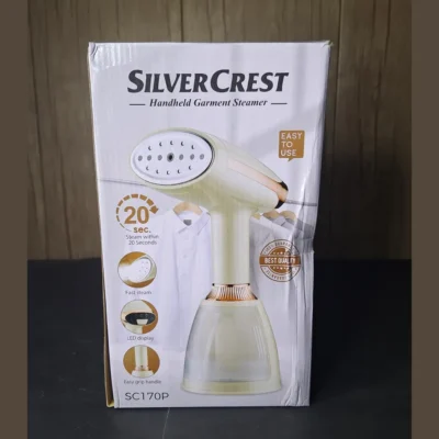 Silver Crest Handheld Garment Steamer Box Handheld Garment Steamer Silver Crest – Fast Steam in 20 Sec