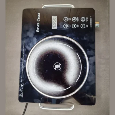Silver Crest Portable Electric Ceramic Cooktop (2) Silver Crest Portable Electric Ceramic Cooktop – 3500W
