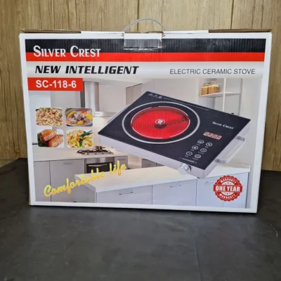 Silver Crest Portable Electric Ceramic Cooktop Box Silver Crest Portable Electric Ceramic Cooktop – 3500W