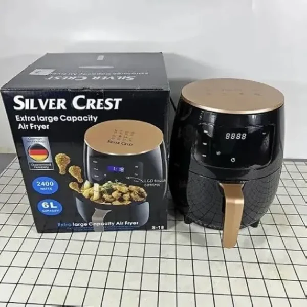 Superior Silver Crest Air Fryer – 6L 2400W LCD S-18