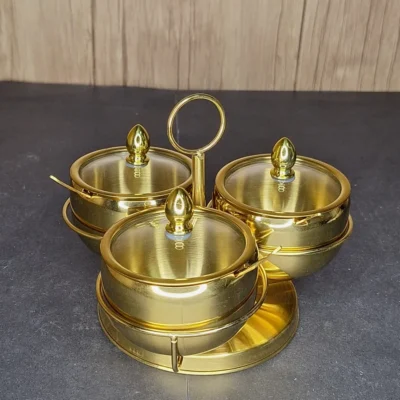 Xinhaobaiyi 9cm Stainless Steel Seasoning Tank Set Xinhaobaiyi 9cm Stainless Steel Seasoning Tank Set
