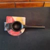 Black manual lemon squeezer with sturdy handle