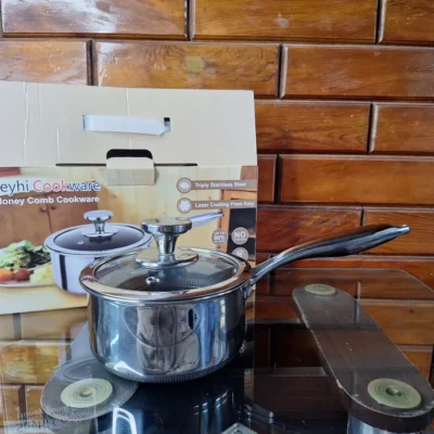 Honey Comb Coating Saucepan – Oil Saving Pick