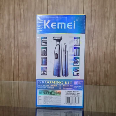 Kemei Precise Hair Trimmer with Eyebrow Tool