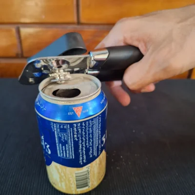 Manual Can opener turning knob and cutting wheel (5) Manual Can Opener – Sturdy Kitchen Essential